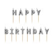 Picture of HAPPY BIRTHDAY CANDLE SILVER 2.5CM
